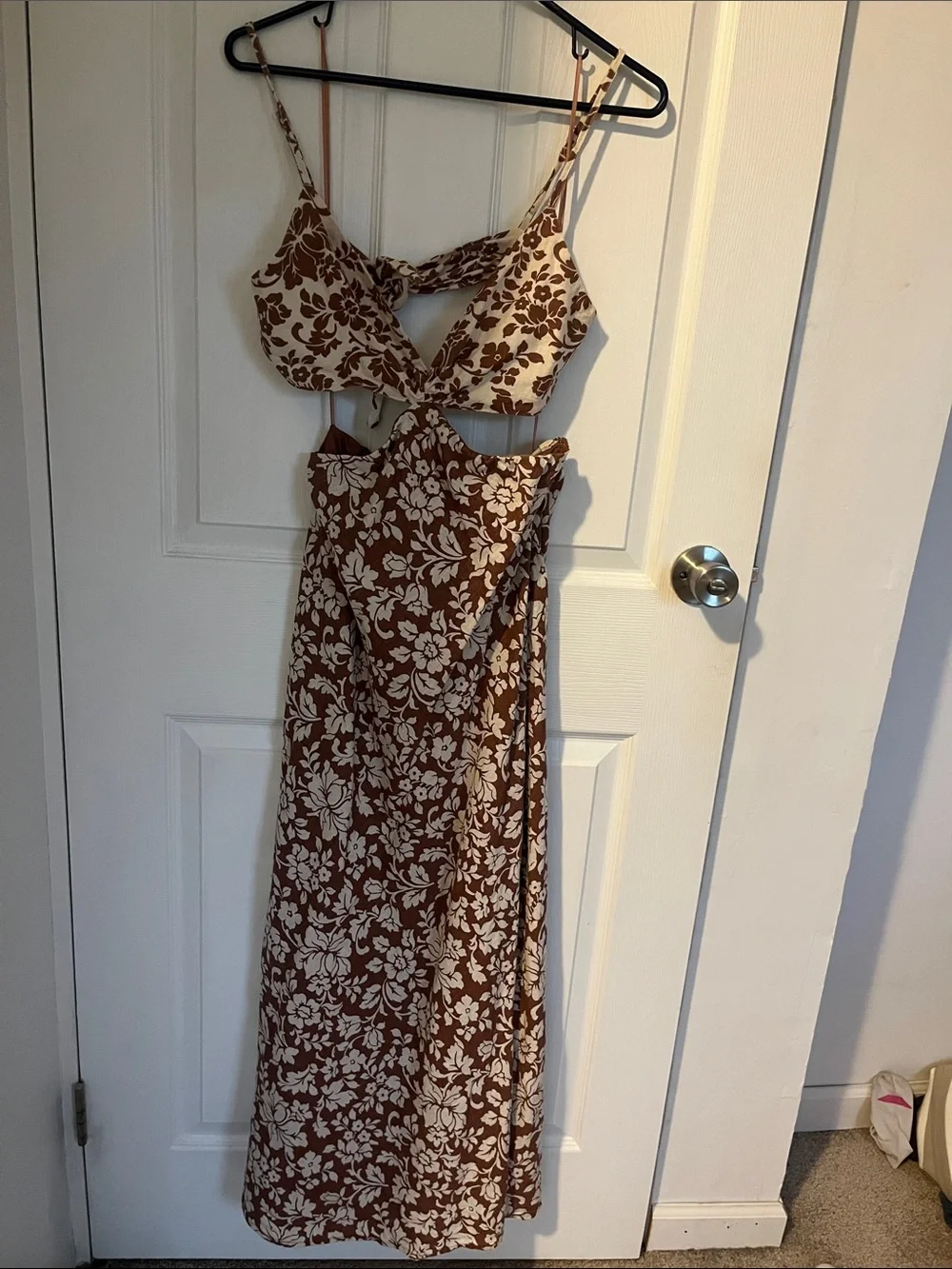 Abercrombie & Fitch Julia Slip Cutout Maxi Dress
